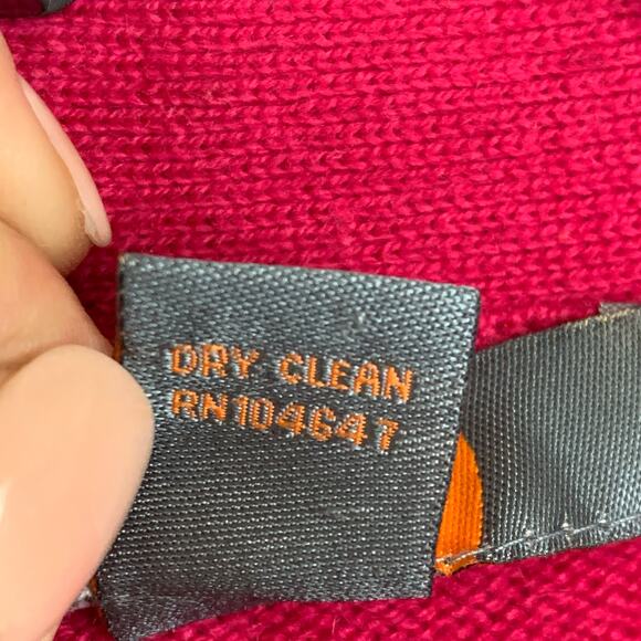 Just Cashmere by Forte Cardigan Womens Small Pink V-Neck Button Up Sweater - Picture 4 of 11